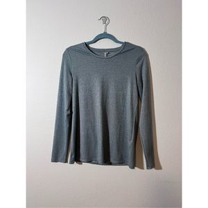 Banana Republic - Women’s -Silver - shiny - Size Small Long Sleeve